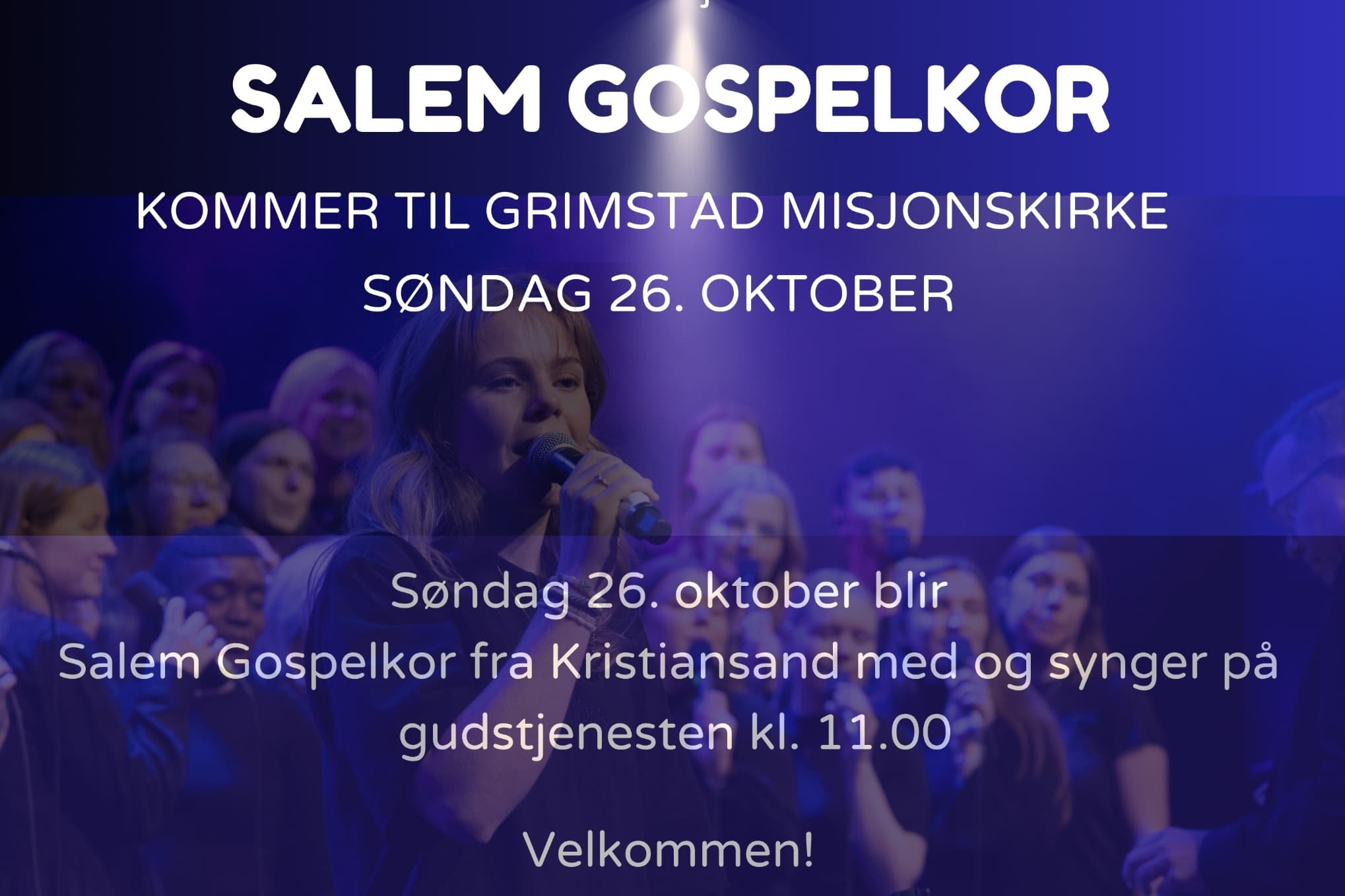 Konsert - Synge i Grimstad misjonskirke